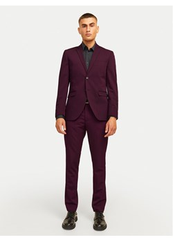 Jack & Jones Garnitur Franco 12181339 Fioletowy Super Slim Fit ze sklepu MODIVO w kategorii Garnitury męskie - zdjęcie 187516469