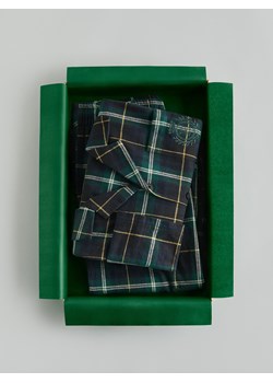 Reserved - Dwuczęściowa piżama w kratę - ciemnozielony ze sklepu Reserved w kategorii Piżamy męskie - zdjęcie 187517109