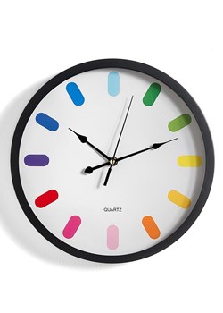 Tomasucci Zegar ścienny &quot;Rainbow&quot; w kolorze białym-  Ø30 cm ze sklepu Limango Polska w kategorii Zegary - zdjęcie 187517165