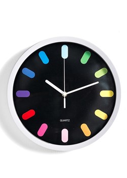 Tomasucci Zegar ścienny &quot;Rainbow&quot; w kolorze czarnym-  Ø30 cm ze sklepu Limango Polska w kategorii Zegary - zdjęcie 187517168