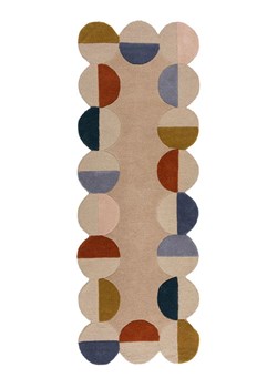 Flair Rugs Wełniany chodnik &quot;Mia&quot; w kolorze jasnobrązowym ze wzorem ze sklepu Limango Polska w kategorii Dywany - zdjęcie 187517565