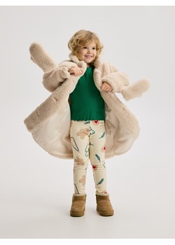 Reserved - Bluzka z falbanami - zielony ze sklepu Reserved w kategorii Bluzki dziewczęce - zdjęcie 187518249