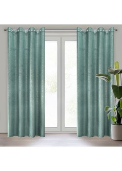 ZASŁONA GOTOWA MABEL 140 X 250 CM TURKUSOWY ze sklepu lenaodniemowlakadoszkolniaka.pl w kategorii Zasłony - zdjęcie 187518726