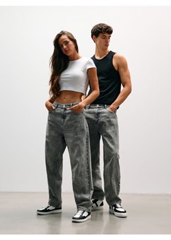 Sinsay - Jeansy barrel leg - szary ze sklepu Sinsay w kategorii Jeansy męskie - zdjęcie 187519148