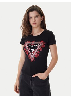 Guess T-Shirt W6RI23 J1314 Czarny Regular Fit ze sklepu MODIVO w kategorii Bluzki damskie - zdjęcie 187521405