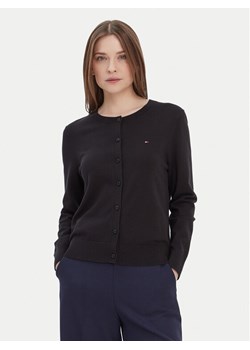 Tommy Hilfiger Kardigan WW0WW42370 Czarny Regular Fit ze sklepu MODIVO w kategorii Swetry damskie - zdjęcie 187521417