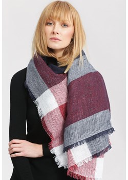 Granatowy Szalik Square ze sklepu renee.pl w kategorii Szaliki i chusty damskie - zdjęcie 187521599