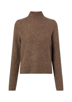 BOSS Sweter damski z zawartością kaszmiru - Fubrina Kobiety taupe jednolity ze sklepu vangraaf w kategorii Swetry damskie - zdjęcie 187521726