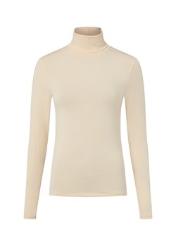 Msch Copenhagen Damska koszulka z długim rękawem - MSCHBetrina Kobiety Sztuczne włókno beżowy jednolity ze sklepu vangraaf w kategorii Bluzki damskie - zdjęcie 187521736