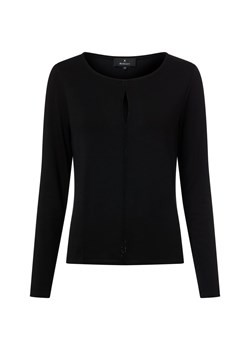Monari Damska koszulka z długim rękawem Kobiety wiskoza czarny jednolity ze sklepu vangraaf w kategorii Bluzki damskie - zdjęcie 187521739