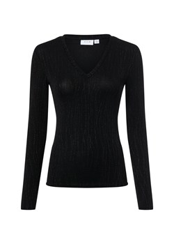 Vila Damska koszulka z długim rękawem - VIZoa Kobiety czarny wzorzysty ze sklepu vangraaf w kategorii Bluzki damskie - zdjęcie 187521745