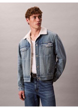 Calvin Klein Jeans Męska kurtka dżinsowa Mężczyźni Jeansy denim jednolity ze sklepu vangraaf w kategorii Kurtki męskie - zdjęcie 187521756