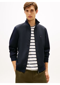 Tommy Hilfiger Bluza męska Mężczyźni Bawełna granatowy jednolity ze sklepu vangraaf w kategorii Kurtki męskie - zdjęcie 187521757