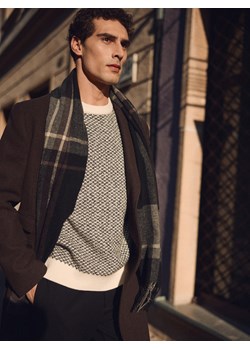 Reserved - Wzorzysty sweter - biały ze sklepu Reserved w kategorii Swetry męskie - zdjęcie 187522447