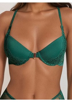 Sinsay - Biustonosz usztywniany z ozdobnym tyłem - zielony ze sklepu Sinsay w kategorii Biustonosze - zdjęcie 187523369
