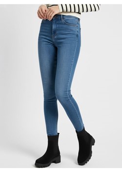 Sinsay - Jeansy super high waist skinny - granatowy ze sklepu Sinsay w kategorii Jeansy damskie - zdjęcie 187523405