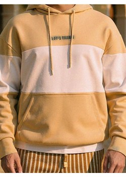 Sinsay - Bluza colorblock - beżowy ze sklepu Sinsay w kategorii Bluzy męskie - zdjęcie 187523436