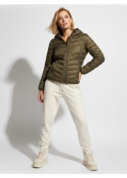 Sinsay - Pikowana kurtka z kapturem - zielony ze sklepu Sinsay w kategorii Kurtki damskie - zdjęcie 187523455