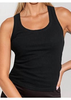 Sinsay - Prążkowany top slim - czarny ze sklepu Sinsay w kategorii Bluzki damskie - zdjęcie 187523469