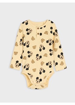 Sinsay - Bawełniane body Mickey Mouse - kremowy ze sklepu Sinsay w kategorii Odzież dla niemowląt - zdjęcie 187523488