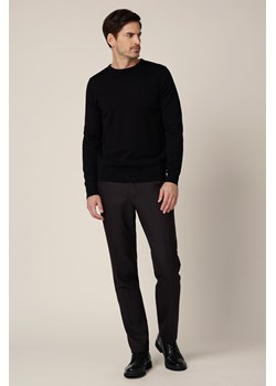 Spodnie Ciemnobrązowe Wełniane z Elastycznym Pasem Artemio ze sklepu Lancerto S.A. w kategorii Spodnie męskie - zdjęcie 187524046