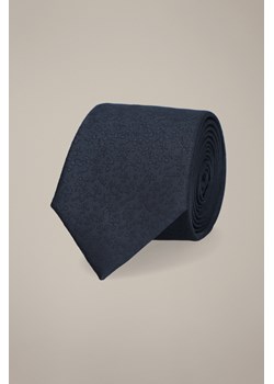 Krawat Granatowy Wzór w Kwiaty ze sklepu Lancerto S.A. w kategorii Krawaty - zdjęcie 187524055