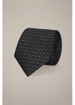 Krawat Czarny Wzór Geometryczny ze sklepu Lancerto S.A. w kategorii Krawaty - zdjęcie 187524056