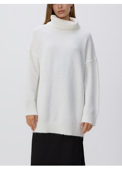 Reserved - Długi sweter z golfem - złamana biel ze sklepu Reserved w kategorii Swetry damskie - zdjęcie 187524129