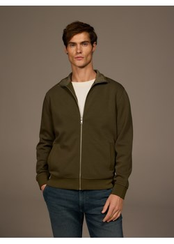 Reserved - Gładka bluza ze stójką - oliwkowy ze sklepu Reserved w kategorii Bluzy męskie - zdjęcie 187524367