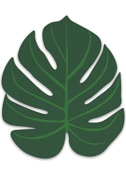 Really Nice Things Dywan &quot;Monstera&quot; w kolorze zielonym - 100 x 80 cm ze sklepu Limango Polska w kategorii Tekstylia dziecięce - zdjęcie 187524966