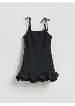 Reserved - Sukienka mini z wiązaniem - czarny ze sklepu Reserved w kategorii Sukienki - zdjęcie 187525685