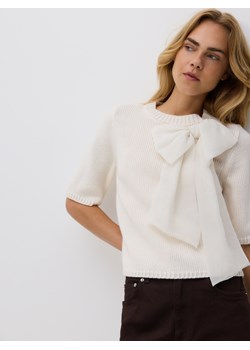 Reserved - Sweter z wełną - kremowy ze sklepu Reserved w kategorii Swetry damskie - zdjęcie 187525726