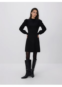 Reserved - Dzianinowa sukienka - czarny ze sklepu Reserved w kategorii Sukienki - zdjęcie 187525857