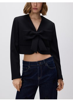Reserved - Krótka marynarka z kokardą - czarny ze sklepu Reserved w kategorii Marynarki damskie - zdjęcie 187525907