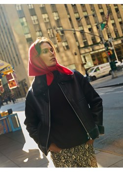 Reserved - Kurtka z kożuchem - ciemnobrązowy ze sklepu Reserved w kategorii Kurtki damskie - zdjęcie 187525946