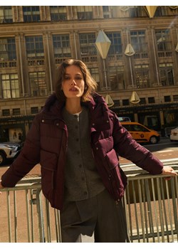 Reserved - Pikowana kurtka z kapturem - ciemnofioletowy ze sklepu Reserved w kategorii Kurtki damskie - zdjęcie 187525966