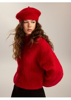 Reserved - Sweter z alpaką - czerwony ze sklepu Reserved w kategorii Swetry damskie - zdjęcie 187526049