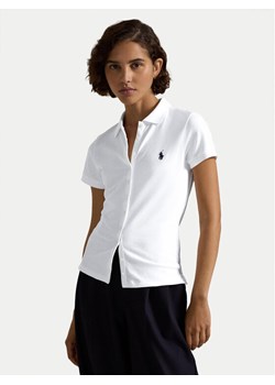 Polo Ralph Lauren Polo 211939272002 Biały Slim Fit ze sklepu MODIVO w kategorii Bluzki damskie - zdjęcie 187526327