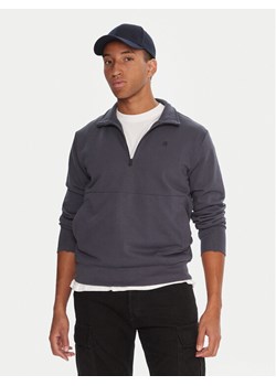 G-Star Raw Bluza Nifous Half Zip D26305-D566 Granatowy Regular Fit ze sklepu MODIVO w kategorii Bluzy męskie - zdjęcie 187526329