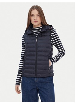 Tommy Hilfiger Bezrękawnik Global Stripe WW0WW42051 Granatowy Regular Fit ze sklepu MODIVO w kategorii Kamizelki damskie - zdjęcie 187526337