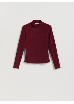Reserved - Błyszczący golf - bordowy ze sklepu Reserved w kategorii Swetry damskie - zdjęcie 187527346
