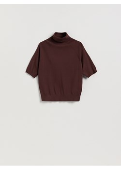 Reserved - Sweter z golfem - brązowy ze sklepu Reserved w kategorii Swetry damskie - zdjęcie 187527487