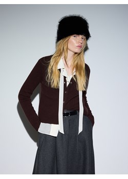 Reserved - Czapka ze sztucznego futerka - czarny ze sklepu Reserved w kategorii Czapki zimowe damskie - zdjęcie 187527649