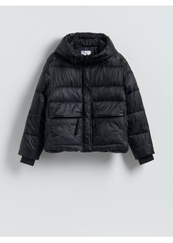 Reserved - Pikowana kurtka z kapturem - czarny ze sklepu Reserved w kategorii Kurtki damskie - zdjęcie 187527707