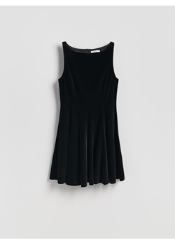 Reserved - Welurowa sukienka - czarny ze sklepu Reserved w kategorii Sukienki - zdjęcie 187527898