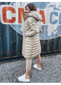 Kurtka zimowa damska pikowana LESSI beżowa Dstreet TY5523 ze sklepu DSTREET.PL w kategorii Kurtki damskie - zdjęcie 187528028