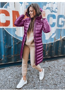Kurtka zimowa damska pikowana LESSI fioletowa Dstreet TY5522 ze sklepu DSTREET.PL w kategorii Kurtki damskie - zdjęcie 187528039