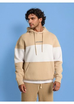 Sinsay - Bluza colorblock - beżowy ze sklepu Sinsay w kategorii Bluzy męskie - zdjęcie 187528485