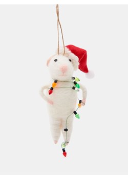 Sinsay - Dekoracja świąteczna w kształcie myszy - wielobarwny ze sklepu Sinsay w kategorii Dekoracje bożonarodzeniowe - zdjęcie 187528486