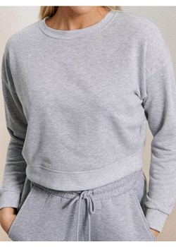 Sinsay - Krótka bluza crewneck - szary ze sklepu Sinsay w kategorii Bluzy damskie - zdjęcie 187528487